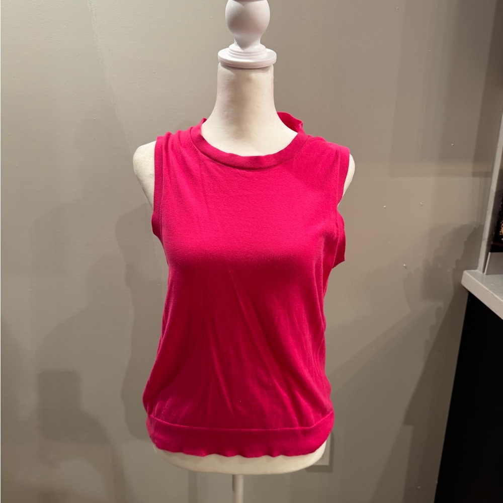 J. Crew Vibrant Pink Tank Top